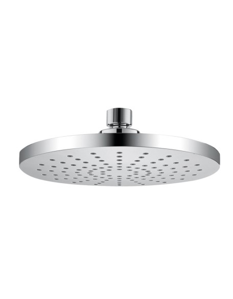 Top spray double-sided fully plated round shower head set into the wall shower