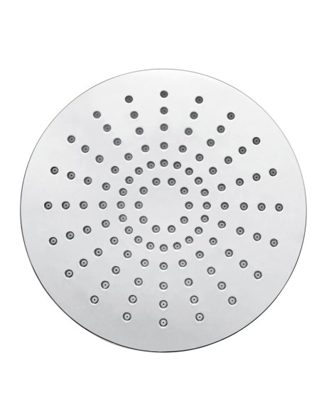 Top spray double-sided fully plated round shower head set into the wall shower