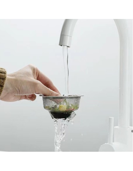 Kitchen sink sink strainer screen stainless steel sink plug washbasin anti-clogging drain stopper