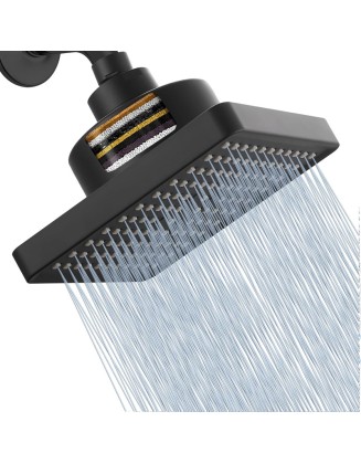 Filter Overhead Spray Shower Shower Bathroom 6 Inch Removable Booster Shower Head