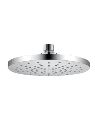 Top spray double-sided fully plated round shower head set into the wall shower