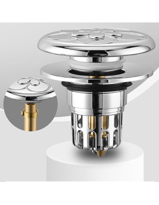 Washbasin leak plug pop-up core drain fittings sink press type anti-odor filter plugs