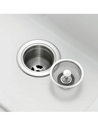 Kitchen sink sink strainer screen stainless steel sink plug washbasin anti-clogging drain stopper